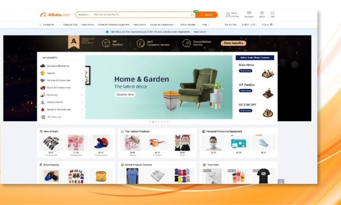 Alibaba có đầy đủ các mặt hàng đa dạng mẫu mã khác nhau
