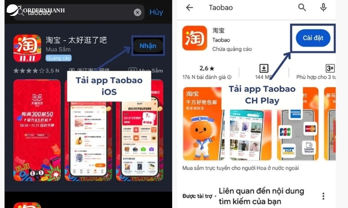 Cách mua hàng taobao đơn giản bằng điện thoại