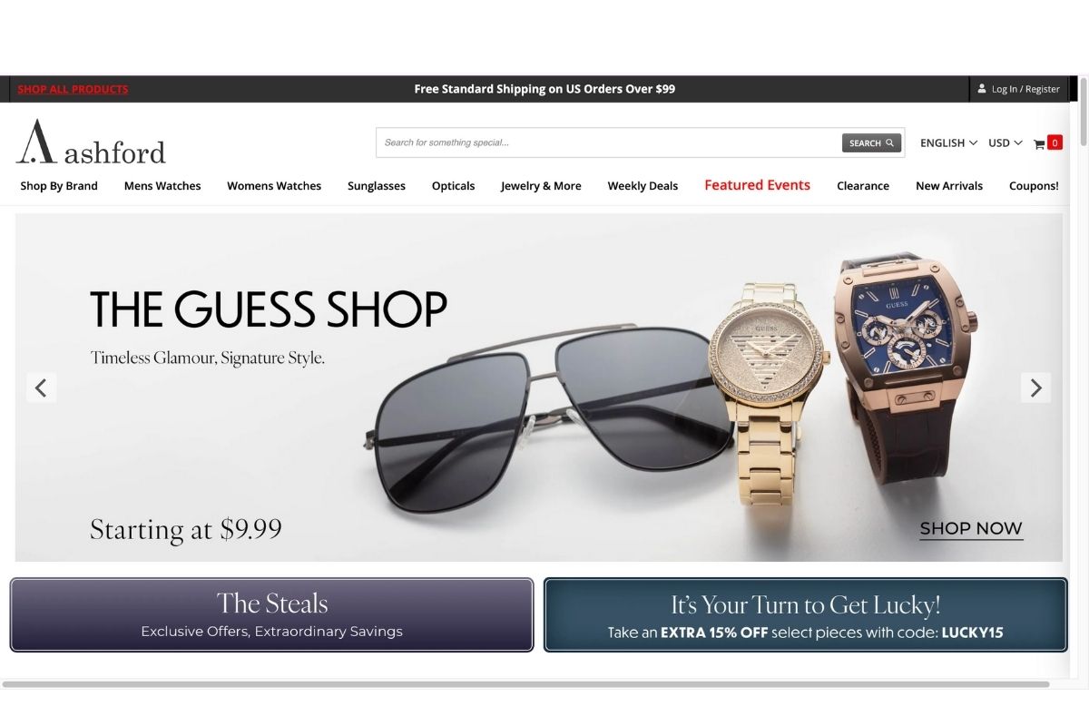 Săn đồng hồ chính hãng Mỹ tại Ashford.com