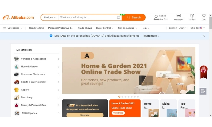 Sản phẩm uy tín, chất lượng có tại Alibaba