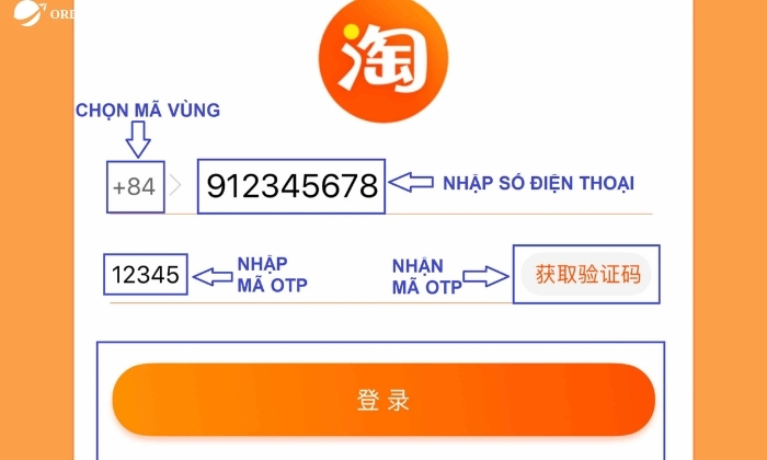 Tiến hành tạo tài khoản taobao để mua hàng